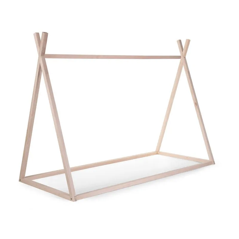 Lit Tipi Bois Naturel - 90x200cm-0