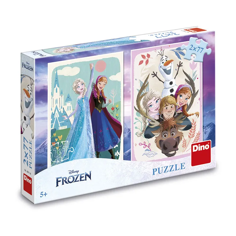 2 Puzzles 77pcs La Reine des Neiges - 5+-0