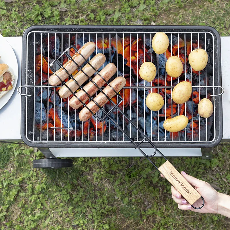 Grille de Barbecue pour Saucisses - 51x8x4cm-1