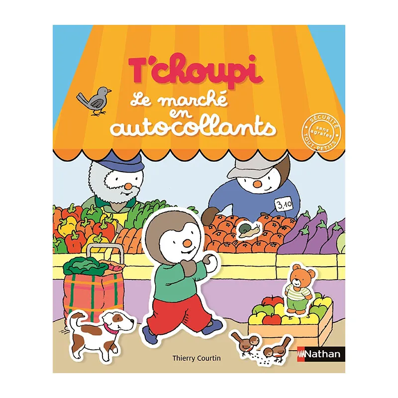 T'Choupi Le marché en autocollants - 24m+-0