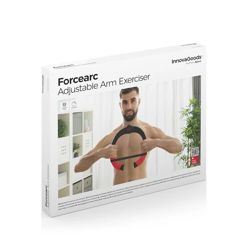 Appareil muscu bras avec résistance + guide exercices Forcearc - 31,5x26x3,3cm-3