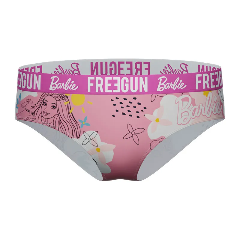 2 culottes fille Barbie - Rose/Blanc-1