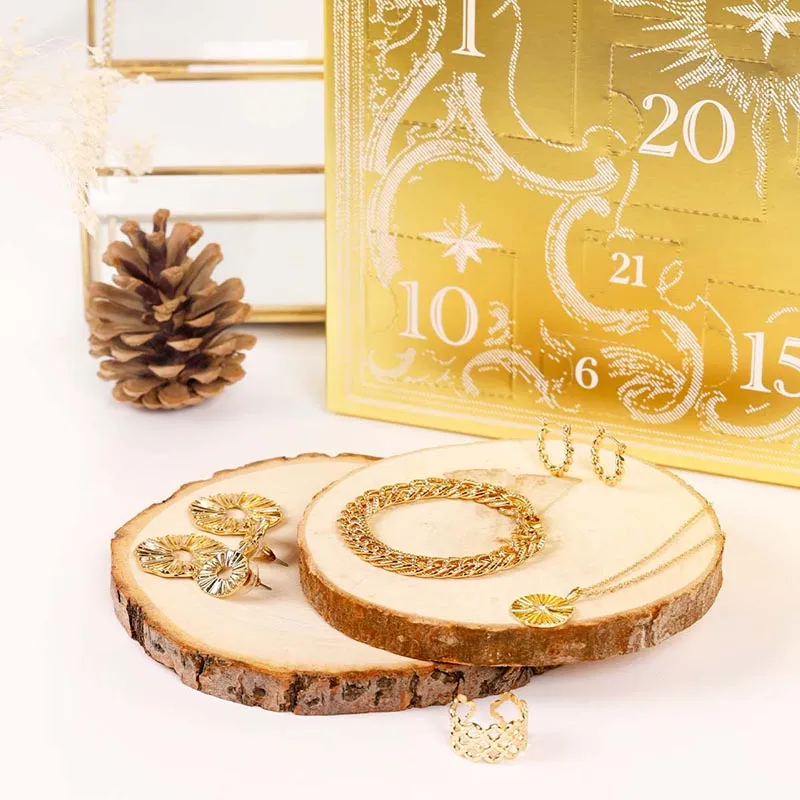 Calendrier de l'avent bijoux Femme - Doré-1