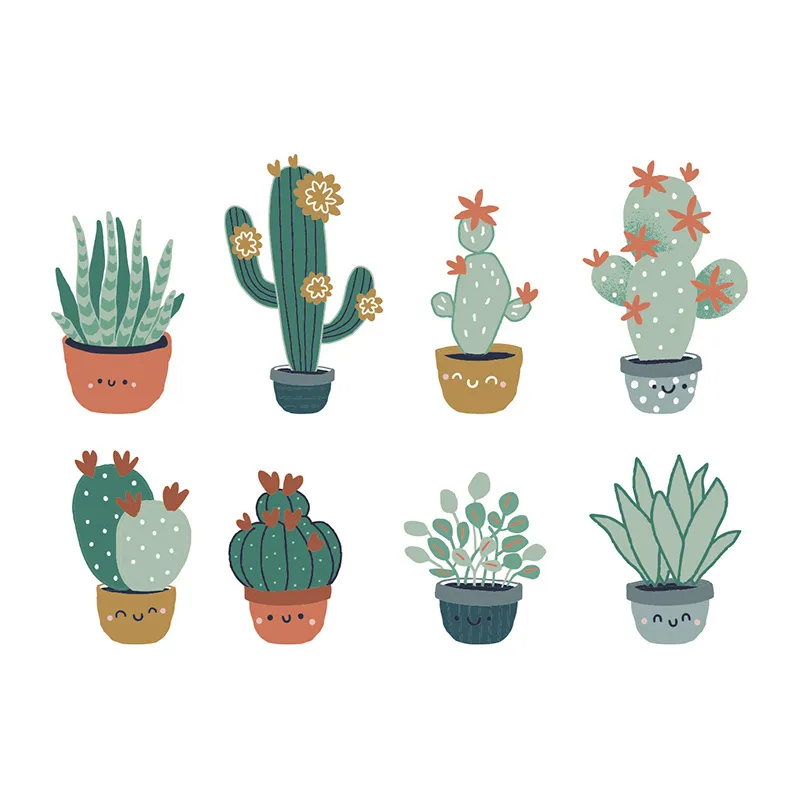 Stickers Cactus - 8pcs-0