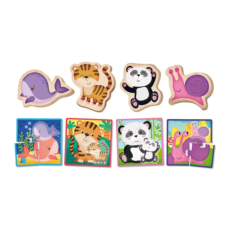 Puzzle Bois Animals 20pcs Montessori Baby - 12m+-1