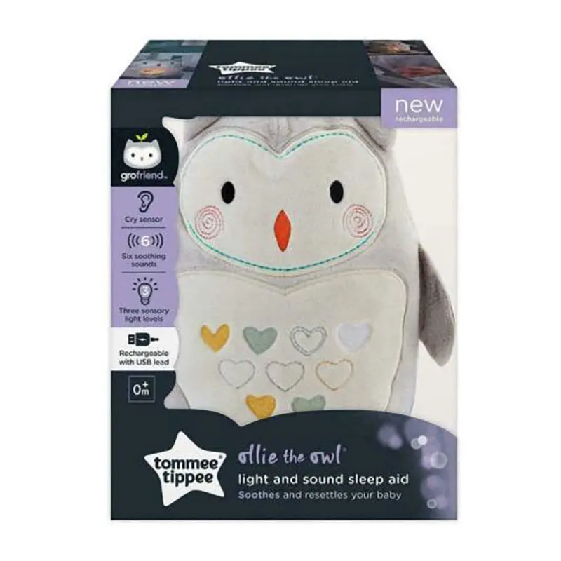 Peluche Veilleuse USB Ollie la Chouette - 0m+-2
