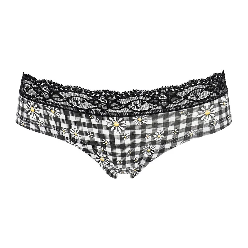 2 Culottes Mini Vichy - Noir/Blanc-3