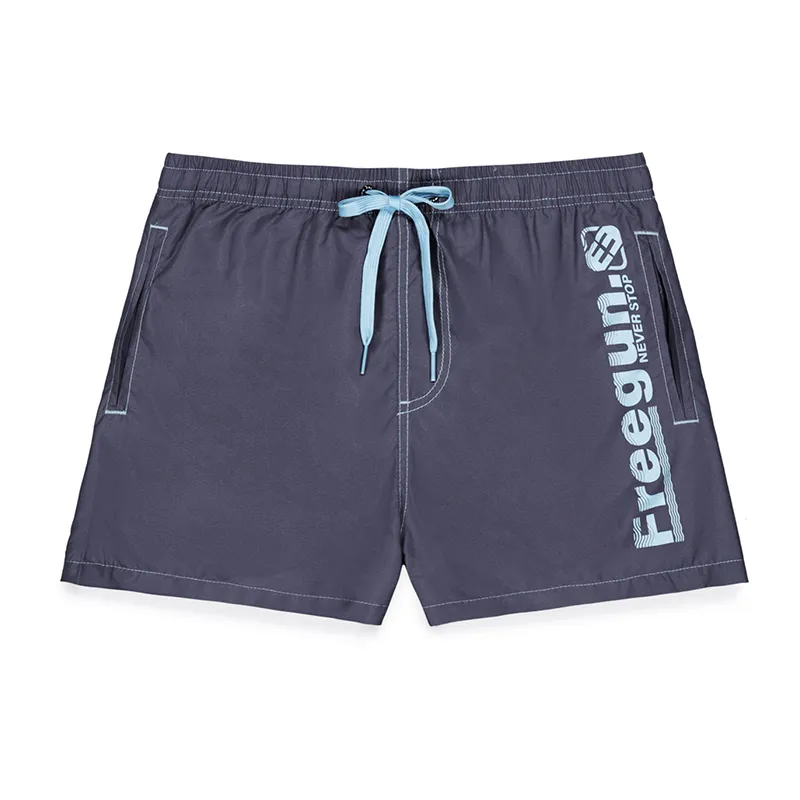 Boardshort court Homme ceinture élastiquée - Bleu-1