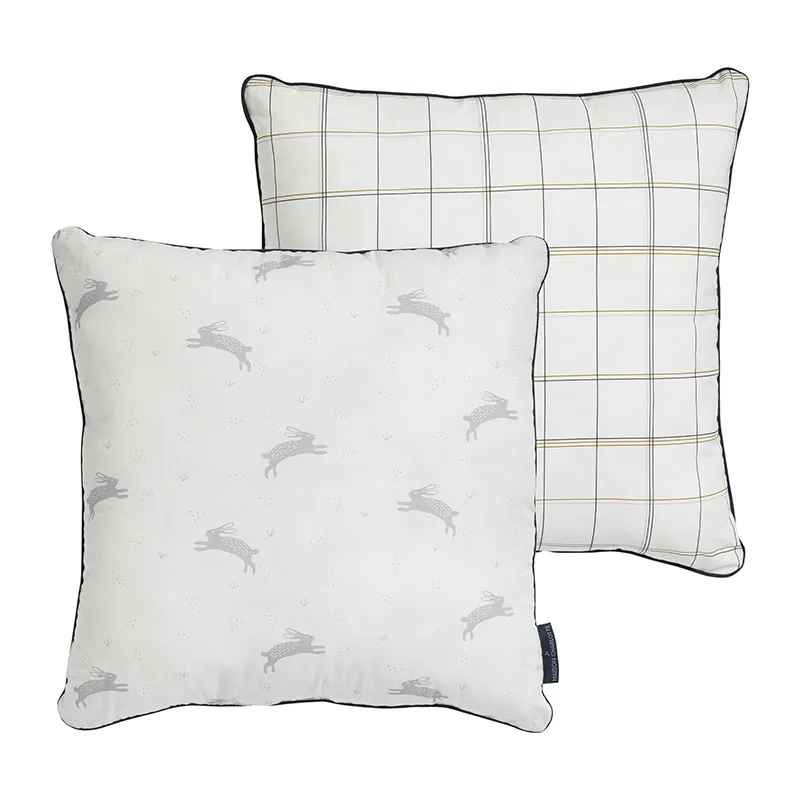 Coussin Coton BIO Saint-Honoré & Belleville Gris - 40x40cm-2