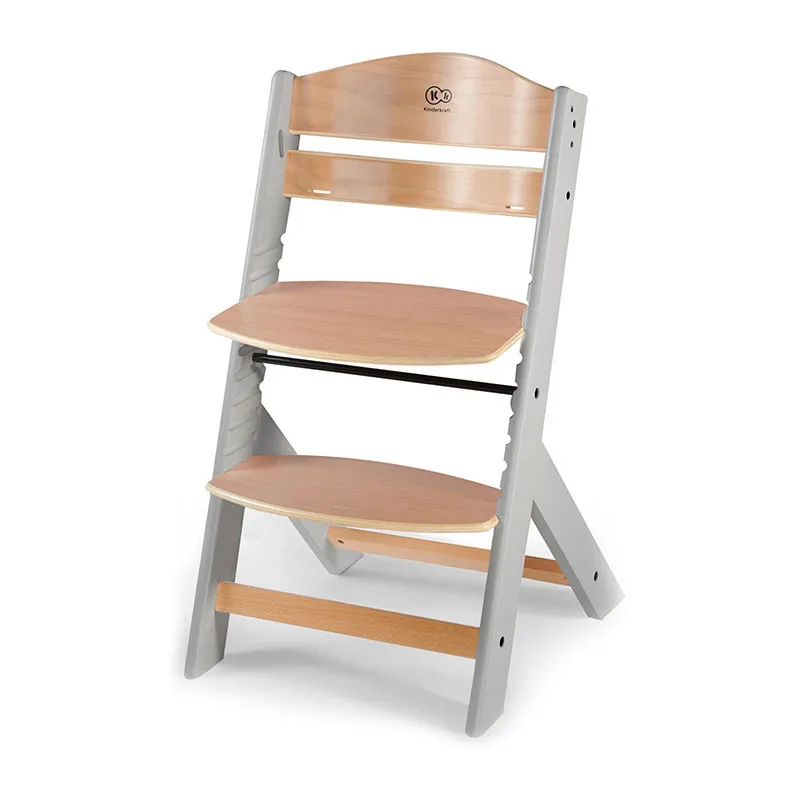 Chaise haute Enock + coussin Gris - 6m+-2
