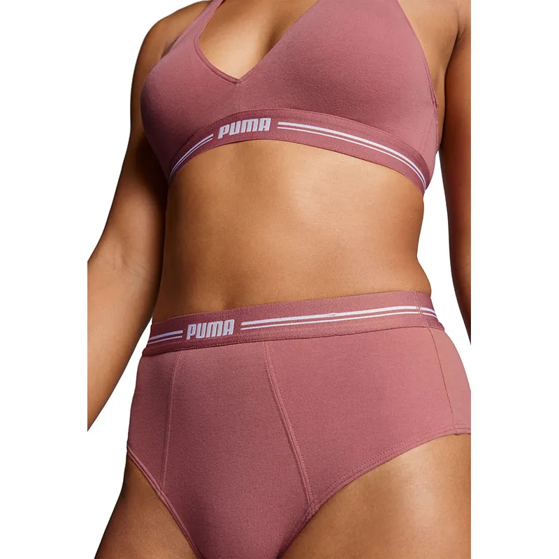Culotte taille haute Femme Basic Puma - Bordeaux-5