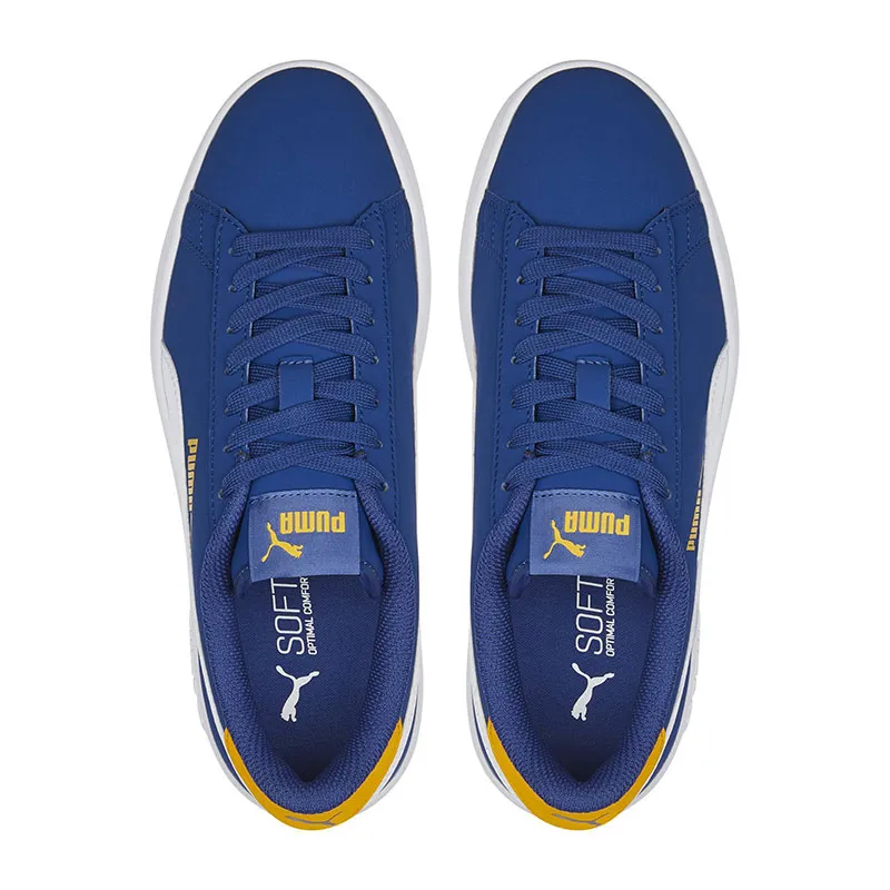 Baskets Garçon Smash V2 Buck Puma - Bleu/Blanc/Jaune-3