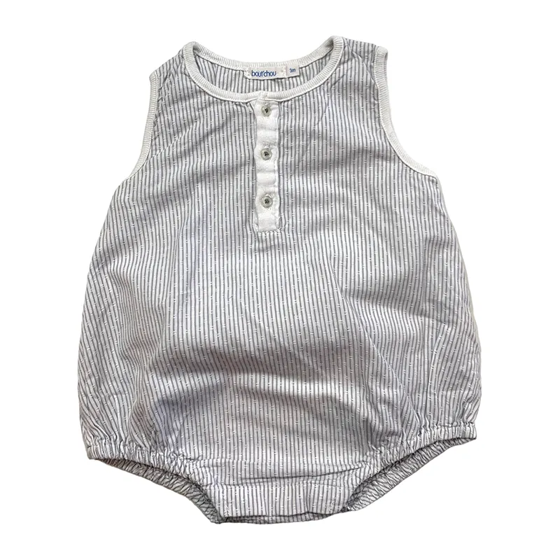Barboteuse - 3 mois - BOUT'CHOU - Gris-1