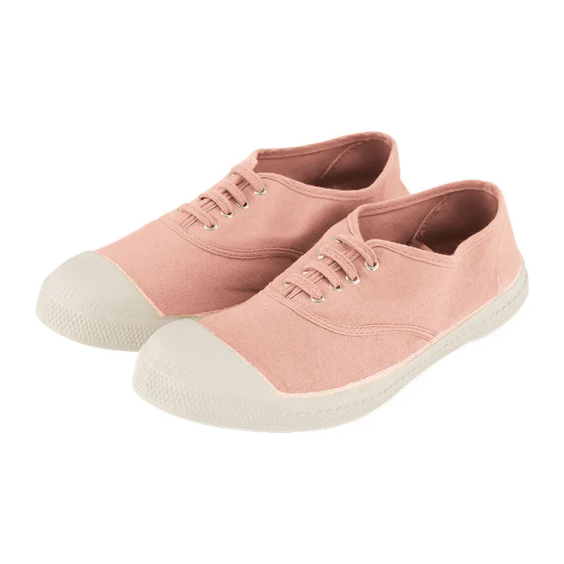 Tennis à lacets Femme - Rose Pale-1