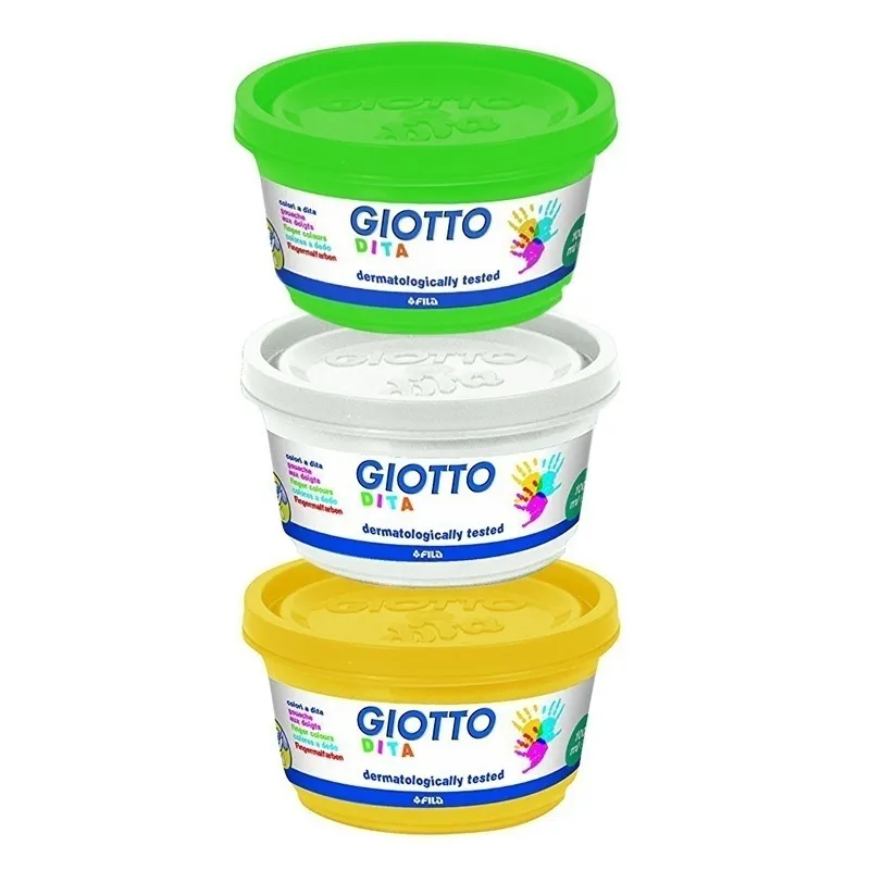 6 Pots de gouache au doigt - 600ml-1