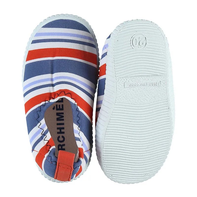 Chaussures de bain Rayures - Bleu/Orange/Blanc-1
