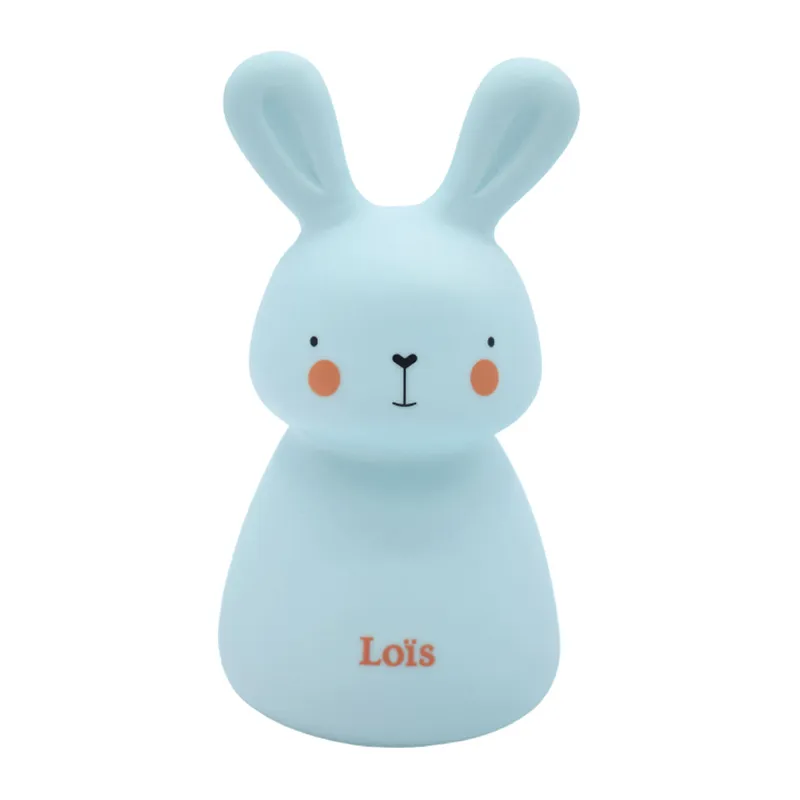 Veilleuse + Câble USB - Lapin Bleu-1