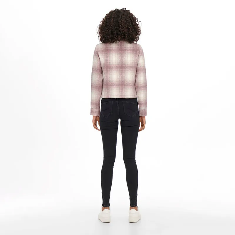 Veste à carreaux Lou - Rose/Marron | Pumice Stone Rose Brown-5