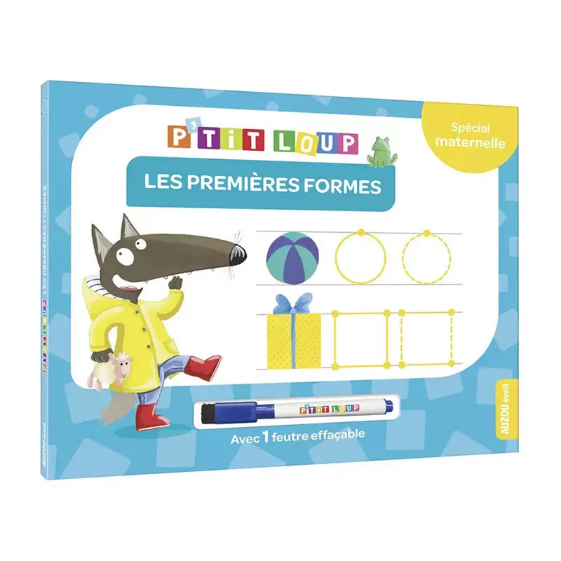 P'tit Loup Les premières formes + 1 feutre eff. - 36m+-0
