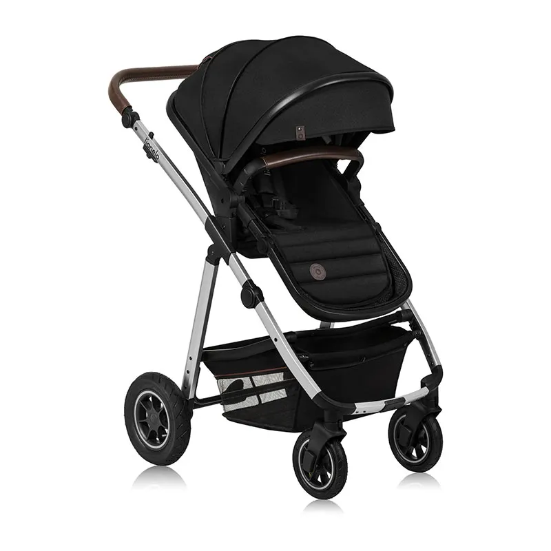 Duo Poussette Amber + Nacelle Black Silver - 0m+-2