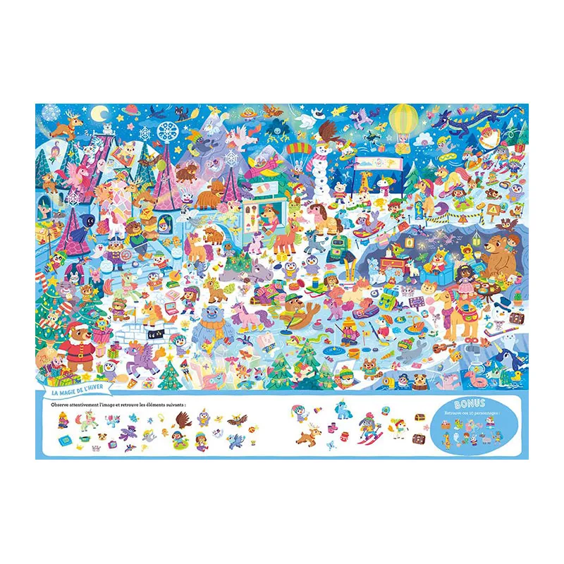 Cherche & trouve géant Au royaume des licornes - 5+-2