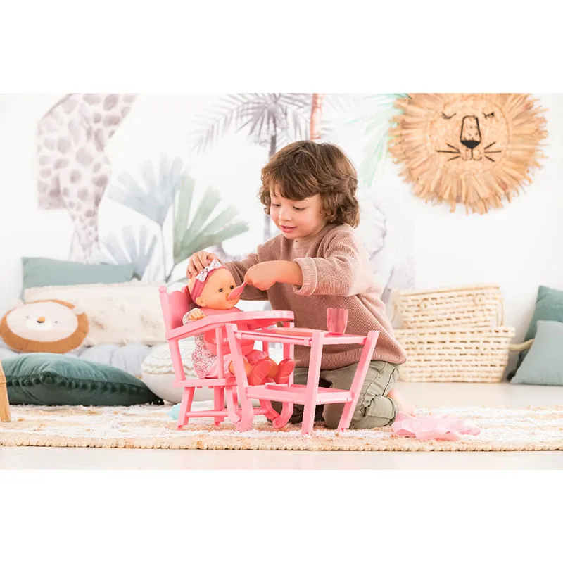 Chaise haute Rose poupon 36-42cm - 36m+-4