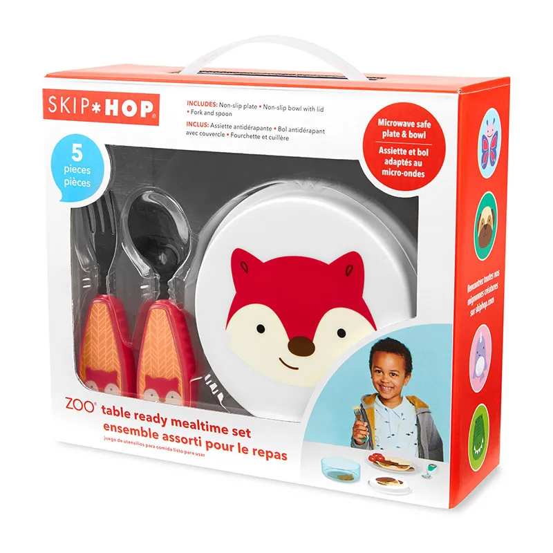 Set de repas métallique Renard 5pcs - 12m+-2