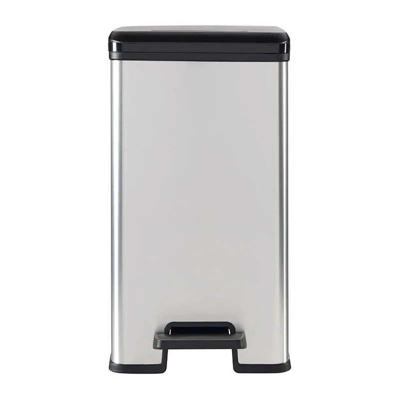 Poubelle à pédale rectangulaire Slim - 40L-5