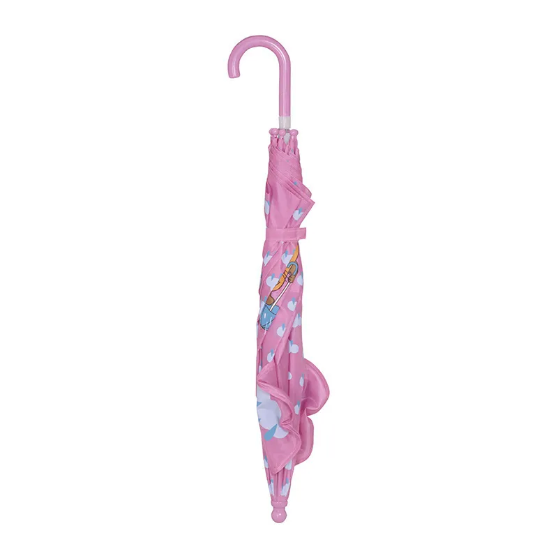 Parapluie 3D Souris/Éléphant/Nuages - Rose clair-1