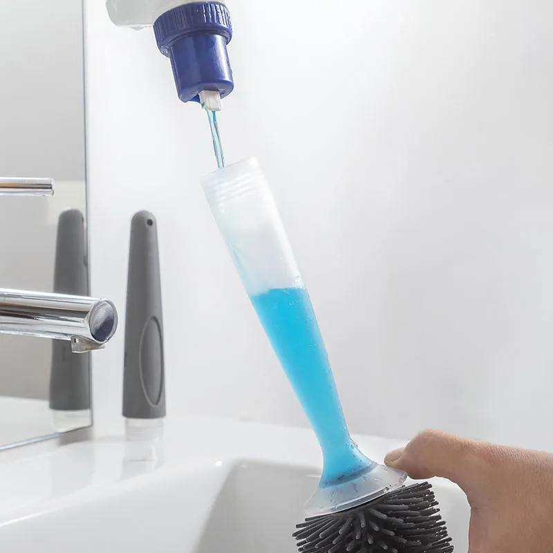 Brosse WC avec distributeur de savon - Ø10x45cm-4