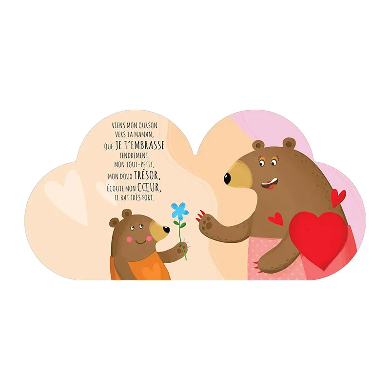 Livre forme L'amour d'une maman - 10m+-1