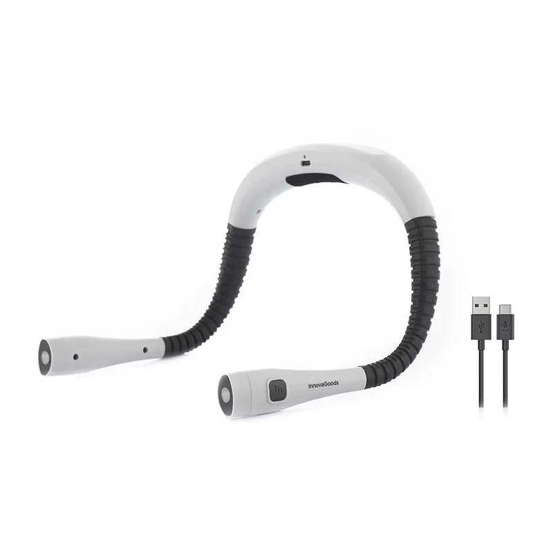 Liseuse rechargeable Tour de cou Neddrer - Gris/Noir-8