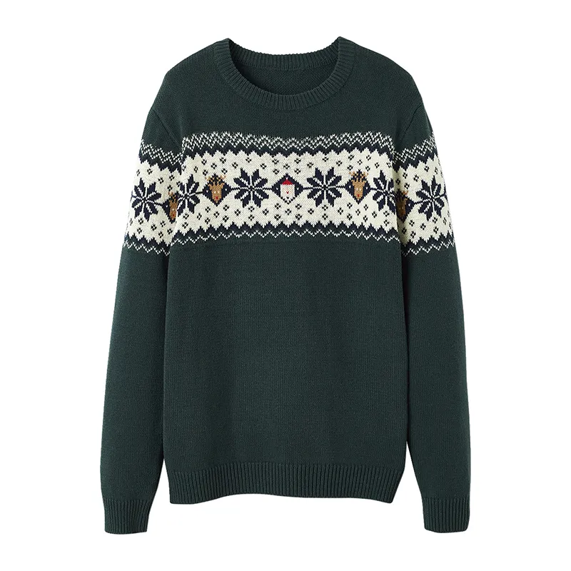 Pull Noël - Vert-0