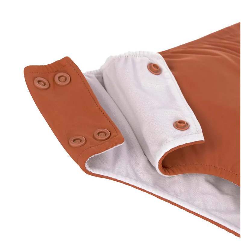 Couche de bain avec boutons pressions - Rouille-4