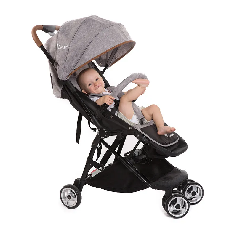Poussette Genius ultra-compacte Gris clair - 47x43x23cm-4