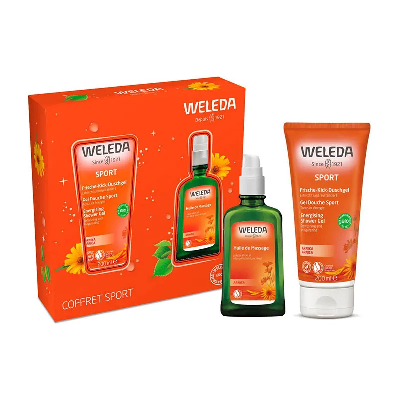 Coffret sport Arnica Gel douche + Huile de massage - 200+100ml-0