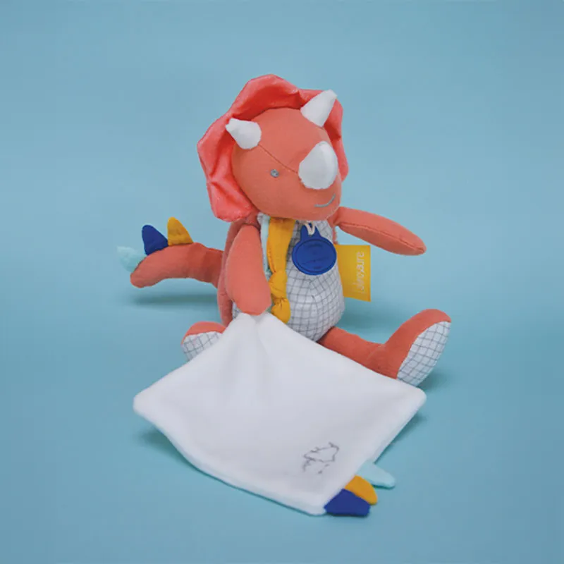 Doudou mouchoir Lou Les Calinosaures - 25cm-3