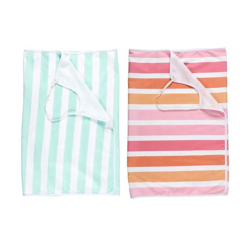Serviette & Robe de Plage Aléat. - 140x70cm-0