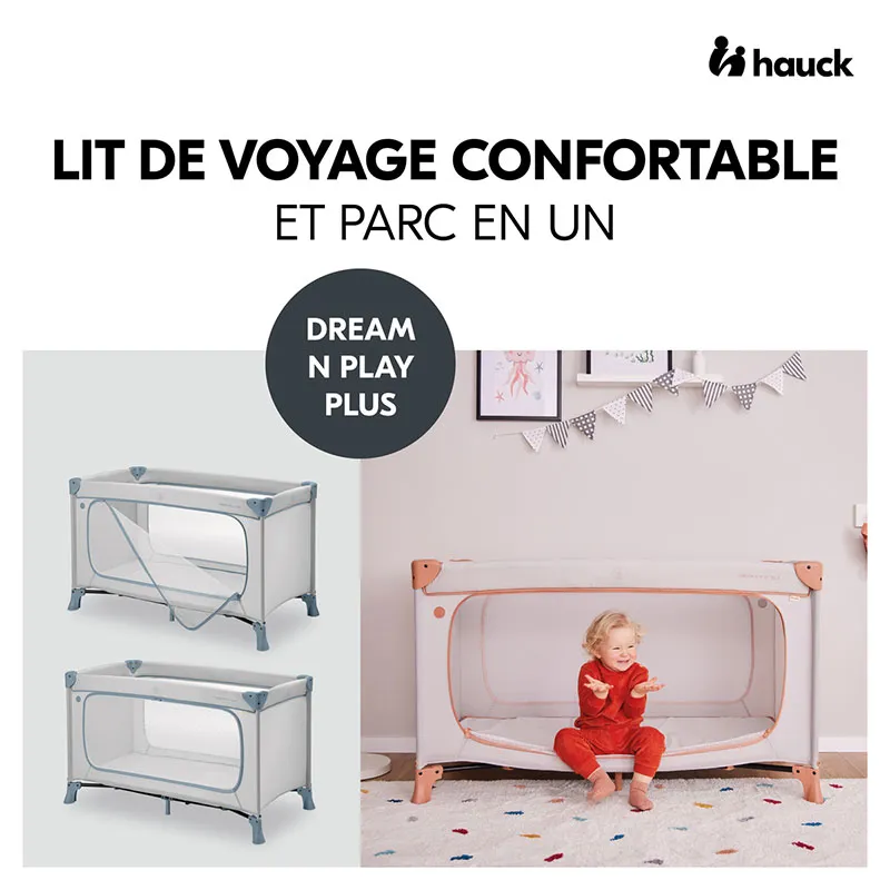 Lit parapluie Dream N Play Plus Dusty Blue - 0m+-1