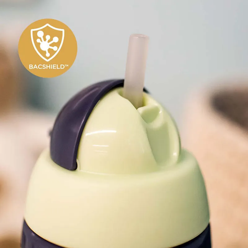 Tasse isotherme à paille 266ml Taupe - 12m+-1