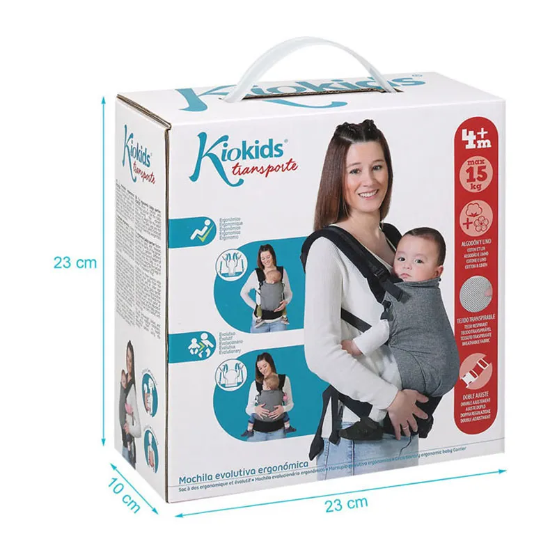 Porte bébé évolutif Noir - 0m+-3