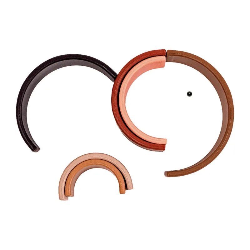Jouet Silicone Petit arc-en-ciel Diversity - 0m+-5
