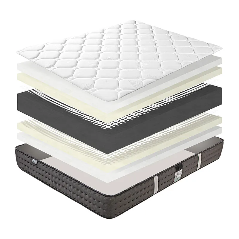 Matelas Zen 20cm mém. de forme ferme + Sommier Blanc 13cm-5