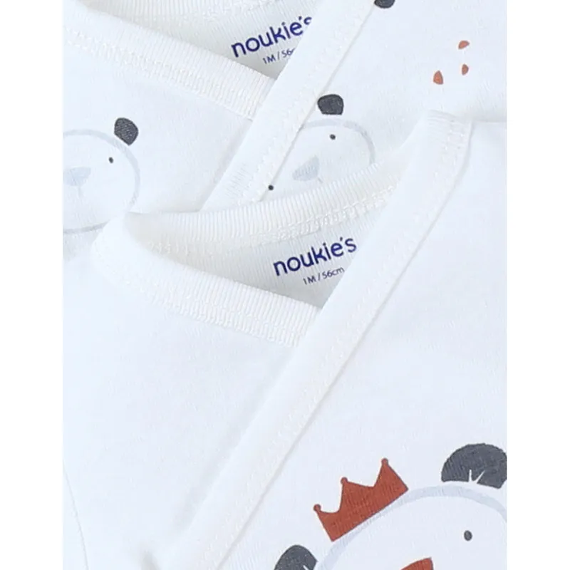 2 Bodies ML ouv. Kimono BIO Ourson Noukie's - Blanc-2