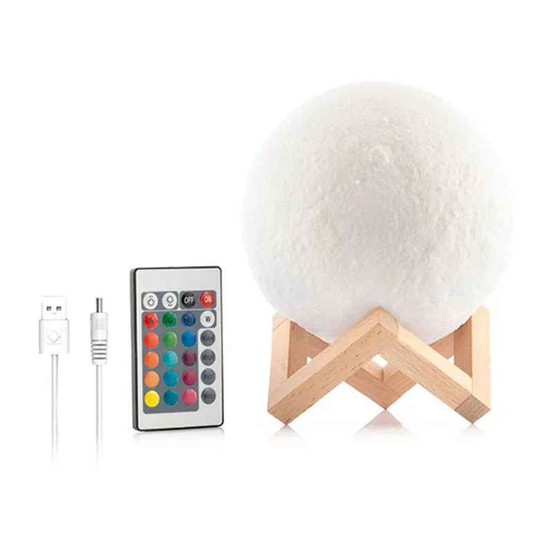 Lampe Lune LED à contrôle tactile - Ø15 cm-9