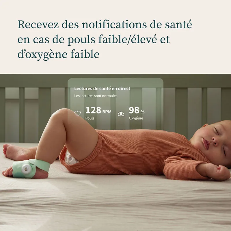 Babyphone Owlet Cam2 + Dream Sock - Menthe-2