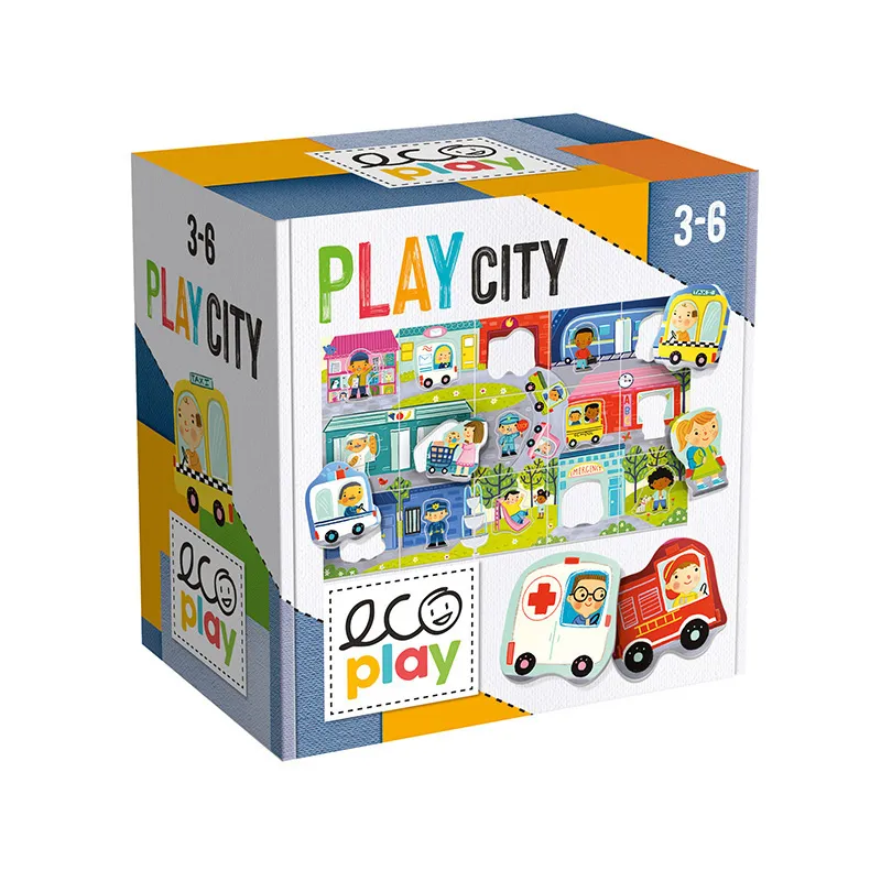 Jeu d'encastrements Play City 30pcs - 36m+-0