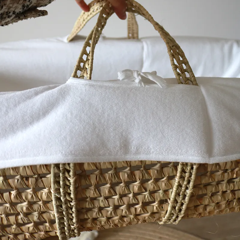 Couffin Coton BIO Blanc - 30x75cm-6
