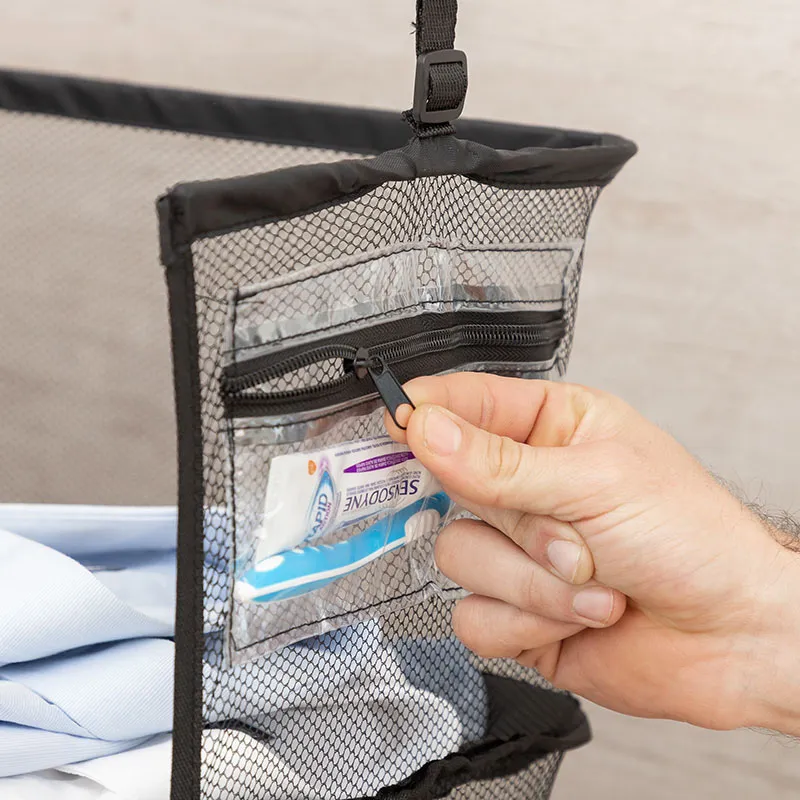 Étagère pliable portative pour bagages - 45x74x32cm-2