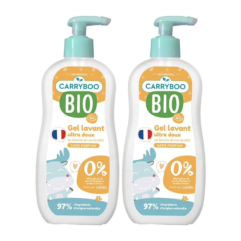 Gel Lavant Protecteur BIO sans Parfum - 2x500ml-0
